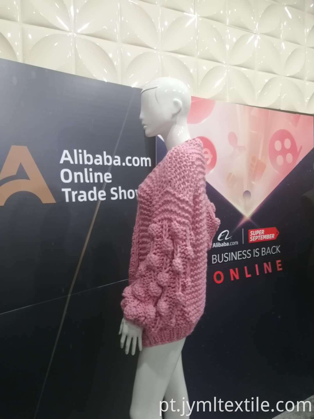 2021 Factory Custom Color Handmade Cotton Blend Sweater Cardigan Lantern Sleeves Sweater Casat Women